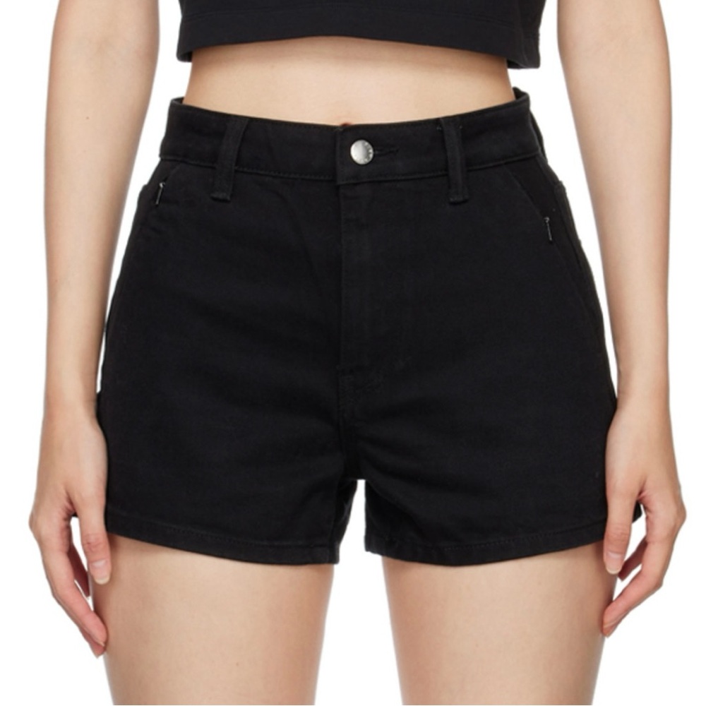 ALEXANDER WANG Denim Shorts in Washed Black